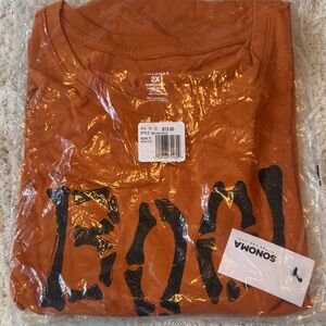 Sonoma Rust Graphic Tee with Black Print